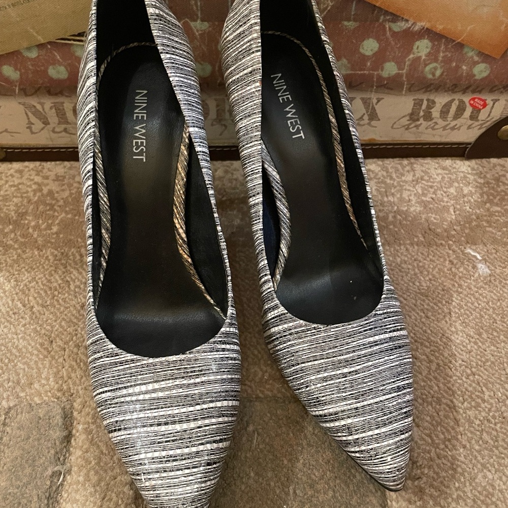 Nine West Black and White Women's Heels